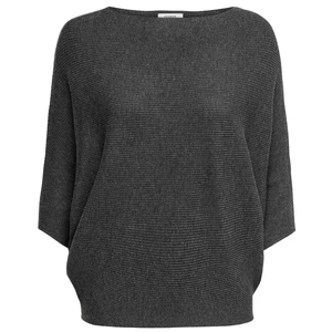 Jacqueline de Yong Dámsky sveter JDYNEW Regular Fit 15181237 Dark Grey Melange MELANGE XL