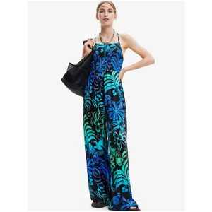 Black Women Floral Overall Desigual Tropi - Women