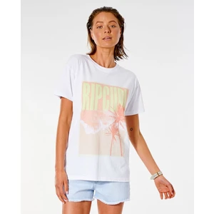 T-Shirt Rip Curl TWIN FIN O/S POSTER TEE White