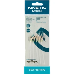 Kinetic návazec sabiki circle hook fishskin flash 130 cm - 6