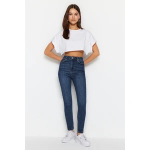 Trendyol Dark Blue Ultra Flexible High Waist One-Size Skinny Jeans