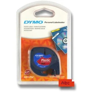 Páska do štítkovača DYMO LT, 12 mm, 4 m, čierna, červená Mars