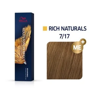 Wella Professionals Koleston Perfect ME+ Rich Naturals permanentní barva na vlasy odstín 7/17 60 ml