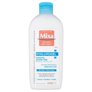 Mixa Micelární mléko na citlivou suchou pleť Hyalurogel (Cleansing Micellar Milk) 400 ml