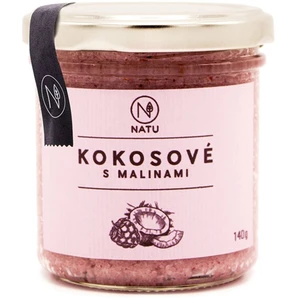 NATU Kokosový krém s malinami 140 g