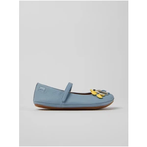 Light blue girly leather ballerinas Camper - Girls