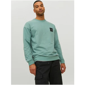 Green Mens Sweatshirt Jack & Jones Filo - Men