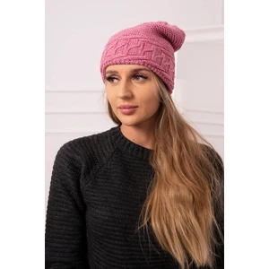 Ladies beanie Aniela K338 dark pink