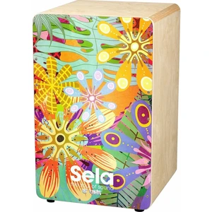 Sela SE 179 Art Series Dřevěný cajon Flower Power