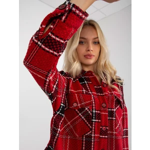 Red plaid shirt with pockets