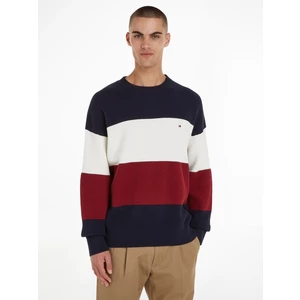 Red and blue men's striped sweater Tommy Hilfiger