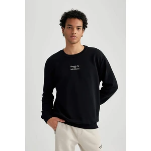 DEFACTO Regular Fit Printed Long Sleeve Sweatshirt