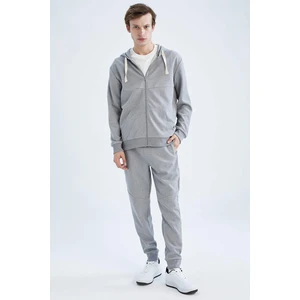 DEFACTO Slim Fit Rib Hem Fleece Pocket Sweatpants