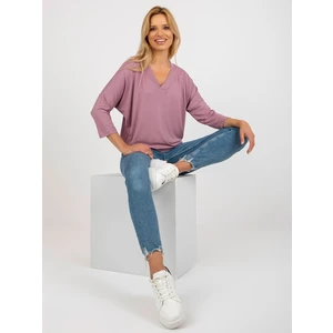 Dusty pink women's basic blouse