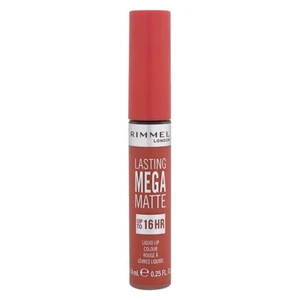 Rimmel Lasting Mega Matte lehká tekutá matná rtěnka 16h odstín Scarlet Flames 7,4 ml