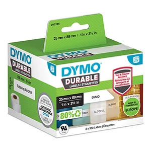 DYMO etikety v roli 89 x 25 mm polypropylenová fólie bílá 700 ks permanentní 2112285 univerzální etikety, Adresní nálepky