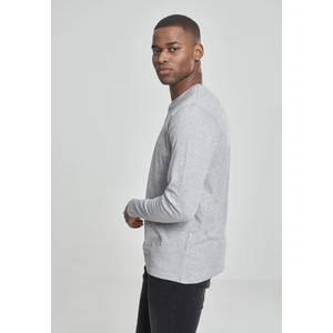 Basic T-shirt Henley L/S grey