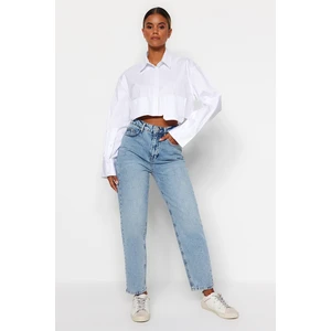 Trendyol Light Blue High Waist Mom Jeans