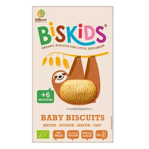 BELKORN BISkids BIO detské celozrnné ovsené sušienky bez pridaného cukru 6M+ 120 g