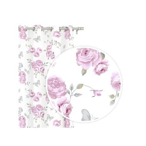 Edoti Curtain with flower Calmia 140x250 A734