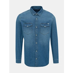 Blue denim slim fit shirt Jack & Jones Heridan