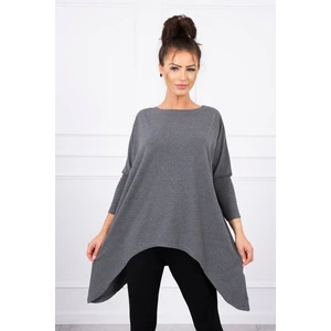 Blouse oversize graphite melange