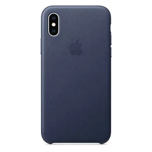 Apple iPhone XS Leather Case - Midnight Blue