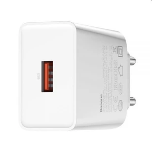 Baseus Speed Mini QC USB-A nabíjačka 18W, biela