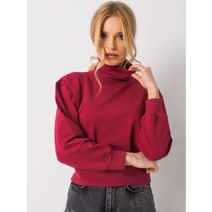 Basic maroon turtleneck sweatshirt