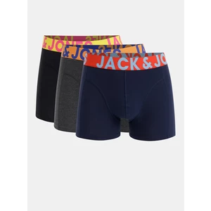 Jack&Jones 3 PACK - pánské boxerky JACCRAZY 12151349 XXL