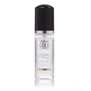 Dripping Gold Luxury Tanning Hydra Whip transparentní samoopalovací pěna na tělo a obličej odstín Medium 150 ml