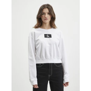 White Women's Calvin Klein Underwear Sweatshirt - Women