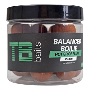 Tb baits vyvážené boilie balanced + atraktor hot spice plum 100 g - 16 mm