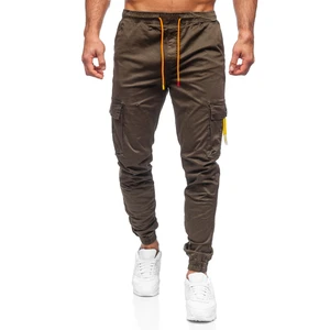 Pantaloni joggers cargo negri Bolf R8702