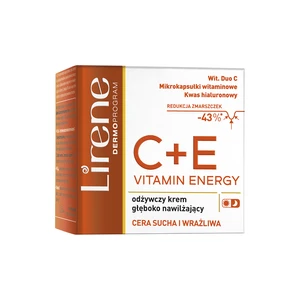 Lirene C+E Vitamin Energy pleťový krém pre výživu a hydratáciu 50 ml