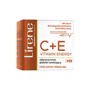 Lirene C+E Vitamin Energy pleťový krém pro výživu a hydrataci 50 ml