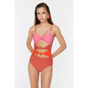 Trendyol Multicolored Cut Out Detailed Swimsuit