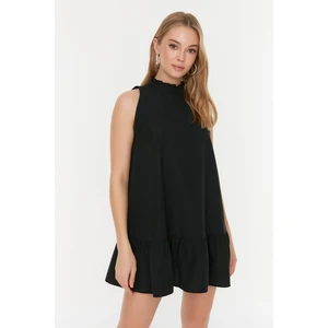 Trendyol Black Petite Stand Collar Dress