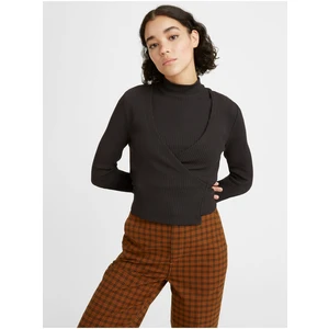 Levi's Black Women's Ribbed Wrap Sweater/Top 2in1 Levi's® - Women