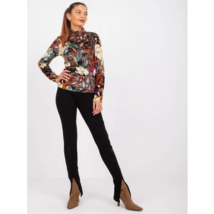 Suede brown blouse with Nadina's arms