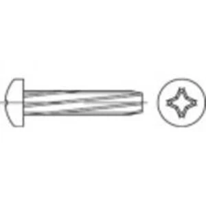 Šroub závitořezný TOOLCRAFT 141759, N/A, M5, 12 mm, ocel, 1000 ks