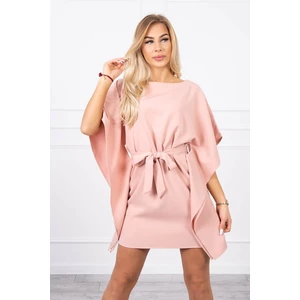 Dress batwings Oversize dark powdered pink