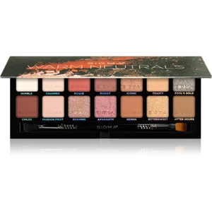 Sigma Beauty Warm Neutrals Eyeshadow Palette paletka očných tieňov 25.5 g