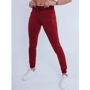 Women's sweatpants FENDI burgundy Dstreet UY0823