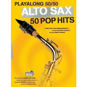 Hal Leonard Playalong 50/50: Alto Sax - 50 Pop Hits Music Book