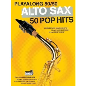 Hal Leonard Playalong 50/50: Alto Sax - 50 Pop Hits Nuty