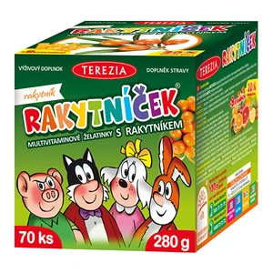 Terezia Company Rakytníček multivitamínové želatinky s rakytníkem 70 ks