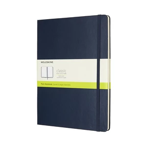 MOLESKINE Zápisník tvrdý čistý modrý XL (192 stran)