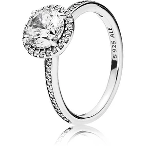 Pandora Třpytivý stříbrný prsten 196250CZ 54 mm