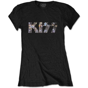 Kiss Maglietta Logo (Diamante) Nero S